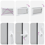 Basement Window "RISOR" 100x70 cm Tilt&Turn DIN Left White 4108368