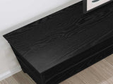 Console Table Black oak 100 x 32 x 75 cm Engineered wood 883555