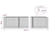 Gabion with 5 mm Wire and 5x5 cm Mesh 1100x50x100 cm 3464272