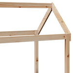 Day Bed with Roof without Mattress 90x200 cm Solid Wood 3282234