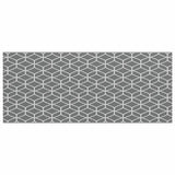 Outdoor Rug Geometric ARAKIL Grey and White 600 x 250 cm 42003471