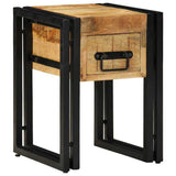 End Table Brown and Black 30 x 30 x 40 cm Solid Mango Wood 4016715