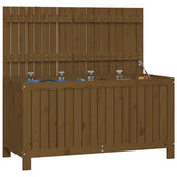 Garden Storage Box Honey Brown 121x55x64 cm Solid Wood Pine 823846