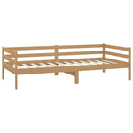 ZNTS Day Bed without Mattress Honey Brown Solid Wood Pine 90x200cm 806933