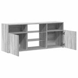 TV Cabinet with LED Lights Grey Sonoma 120x30x50 cm 815715