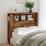 LED Headboard Old Wood 120x18.5x103.5 cm Engineered Wood 857684