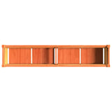 Garden Planters 2 pcs Wax Brown Solid Wood Pine 837479