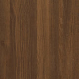 Shoe Cabinet Brown Oak 59x17x150 cm Engineered Wood 342525