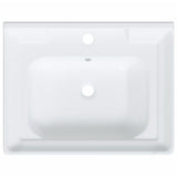 Bathroom Sink White 61x48x23 cm Rectangular Ceramic 153704