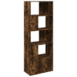 Bookcase Smoked Oak 70x36x189 cm Engineered Wood 3295321