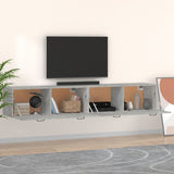 Wall Cabinets 2 pcs Concrete Grey 100x36.5x35 cm Engineered Wood 3115671