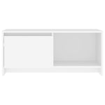 TV Cabinet White 90x35x40 cm Engineered Wood 809782
