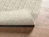 Rug ZIZUR Cream 120x120 cm Jute Look Indoor and Outdoor 4010363