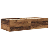 Bed Frame with Storage Old Wood 80 x 200 cm Engineered Wood 3429648