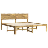 Double Bed Frame with Headboard ROSTOCK White 200 x 200 cm 3405427