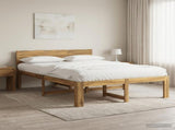 Double Bed Frame with Headboard ROSTOCK White 160 x 200 cm 3405466