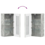 Wooden Cabinet Concrete Grey 50 x 29 x 100 cm Engineered Wood 880224