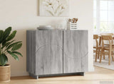 Sideboard Grey Sonoma 67 x 34.5 x 75 cm Engineered Wood 8011537