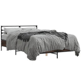 Bed Frame without Mattress Brown Oak 135x190 cm Double 3280076