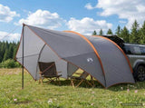 Tailgate Awning Water-resistant Grey and Orange 42028561