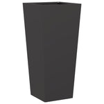 ZNTS Garden Planter Black 35x35x75 cm Steel 851080