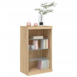 Sideboard with LED Lights Sonoma Oak 60.5x37x100 cm 836709