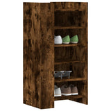 Shoe Cabinet Smoked Oak 52x37.5x100 cm Engineered Wood 848448