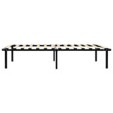 Bed Frame without Mattress Black Metal 90x200 cm 284678