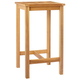 Bar Table Natural 60 x 60 x 105 cm Solid-Teak 42030006