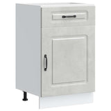 Kitchen Base Cabinet Kalmar Concrete Grey Engineered Wood 853481