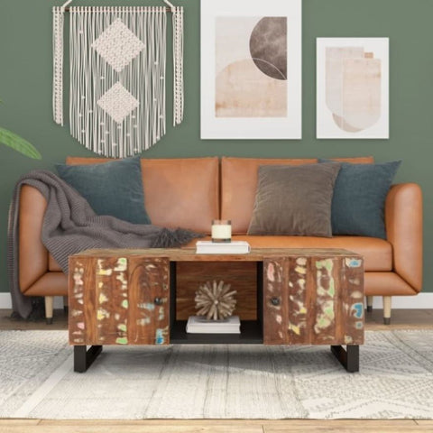Coffee Table 100x54x40 cm Solid Wood Reclaimed&Engineered Wood 351952