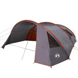 Tunnel Tent 6-Person Grey and Orange 700 x 590 x 215 cm 42004049