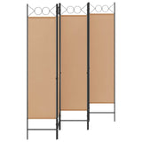 5-Panel Room Divider Beige 200 x 180 cm Fabric 42039191