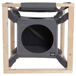 ZNTS Quapas! Cat Bed with Hammock Catcube Grey M 54x54x54 cm 432081