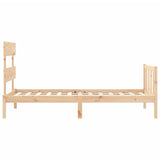 Bed Frame without Mattress 90x200 cm Solid Wood Pine 3193256