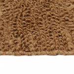 Handmade Loop Pile Rug 120x180 cm Jute and Cotton 344998