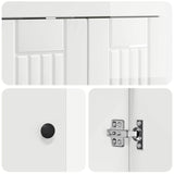 Bathroom Furniture Set High Gloss White 78.5 x 37.5 x 81 cm 3404198