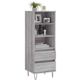 Highboard Grey Sonoma 40x36x110 cm Engineered Wood 831514