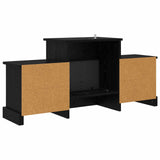 Electric Fireplace Black Oak 110 x 30 x 50 cm Engineered wood 8021160