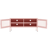 TV Cabinet Pink 105x35x50 cm Steel 336238