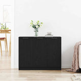 Sideboard Black Oak 90.5 x 30 x 70 cm Engineered Wood 862740