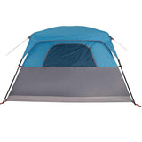 Family Tent Cabin 6-Person Blue Waterproof 94546