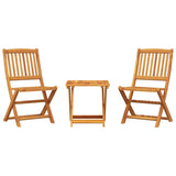 3 Piece Folding Garden Dining Set Solid Wood Acacia 3206329