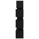 TV Cabinet Set Wall-mounted 8 pcs Black Oak Engineered Wood 3393133