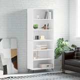 Highboard White 69.5x32.5x180 cm Engineered Wood 3189541