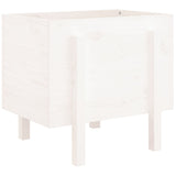 Garden Planter White 62x50x57 cm Solid Wood Pine 825206