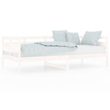 Day Bed without Mattress White Solid Wood Pine 90x200 cm 820298