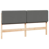 Upholstered Headboard Brown and Light Grey 180 cm 880053