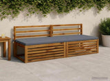 2-Piece Bench Cushions SOEST 2 pcs 100% Polyester Blue 949439