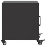 ZNTS Bedside Cabinets 2 pcs Black 36x39x43.5 cm Steel 846615